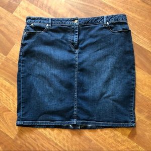 Talbots Woman Denim Skirt 16W